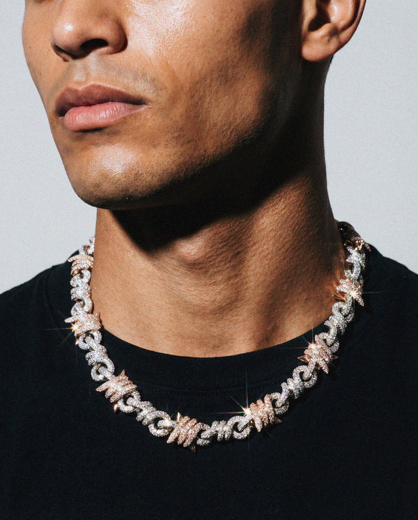 12MM Entwined Wire Cuban Chain