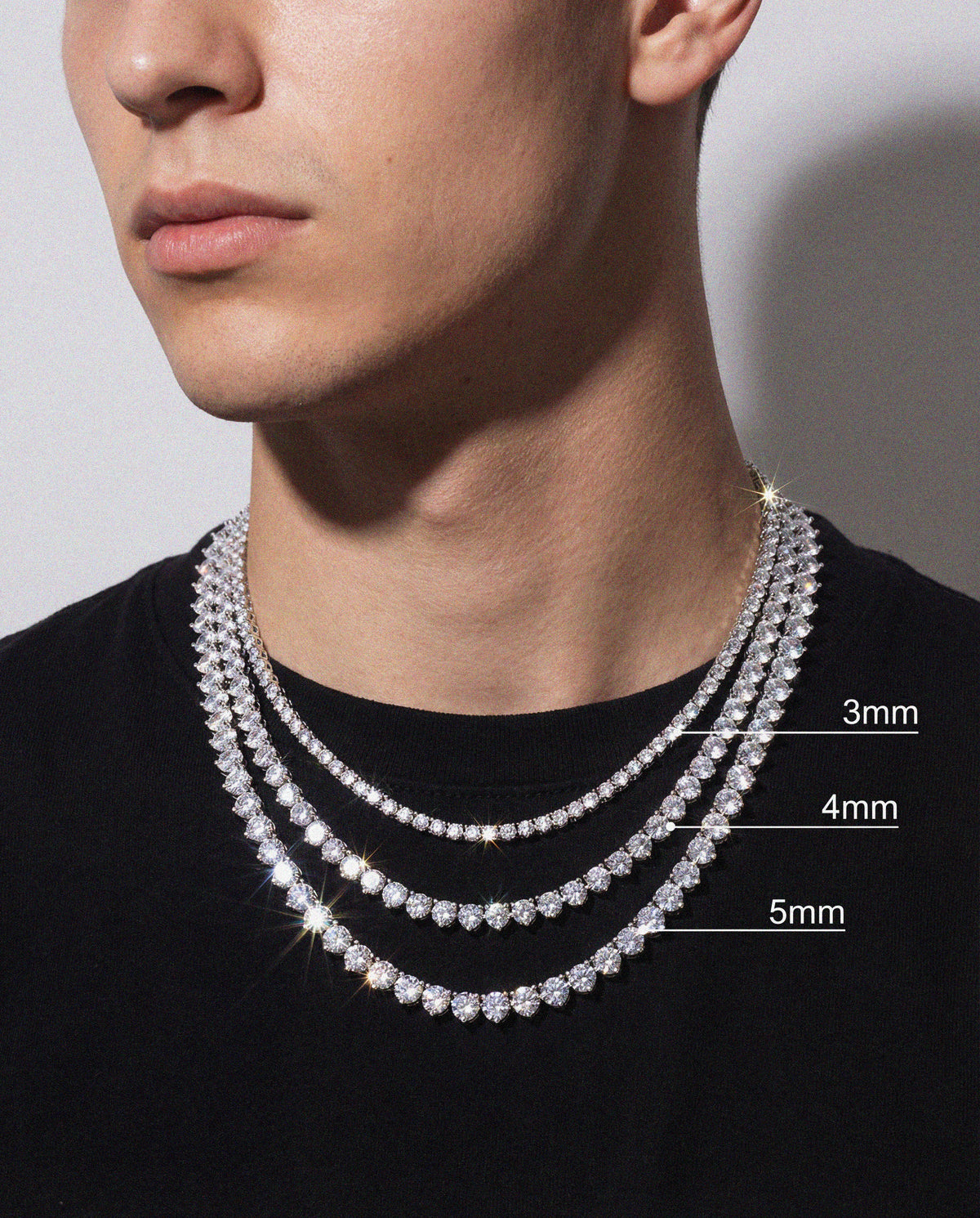 3 Prong Tennis Chain